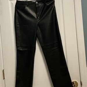 Black Straight Leg Women's Pants